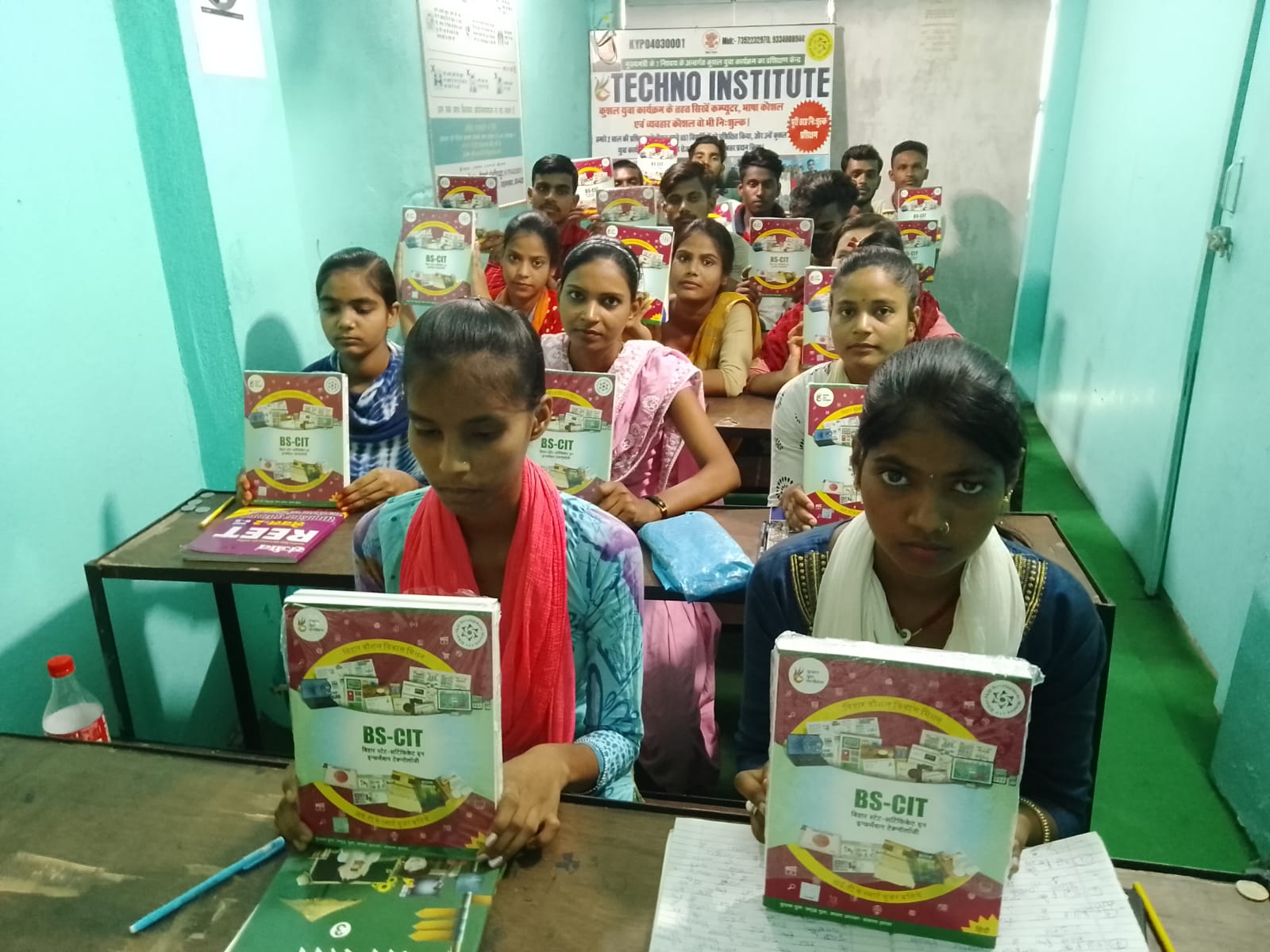 Hindi typing class in session